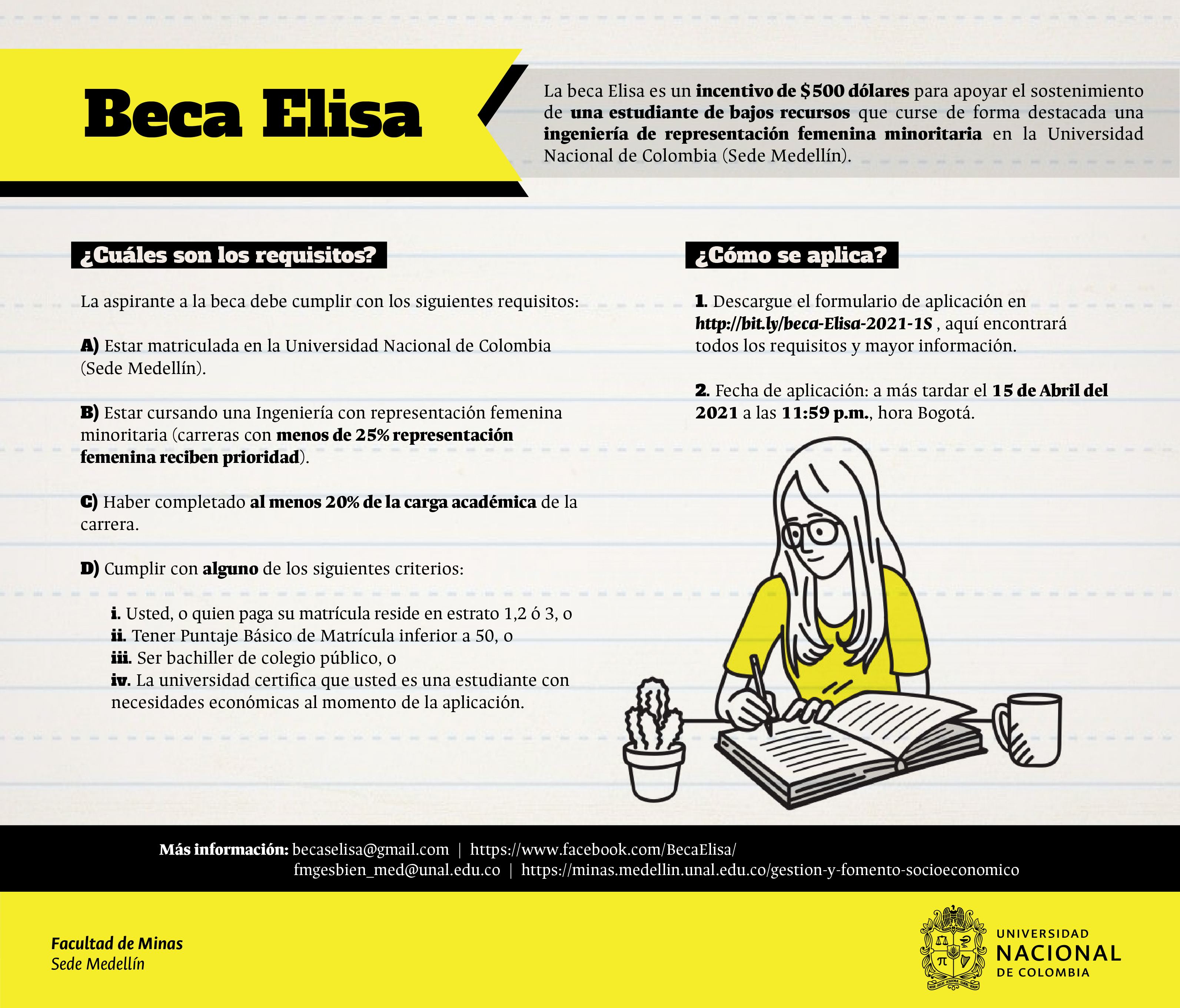 Beca Elisa mesa de trabajo