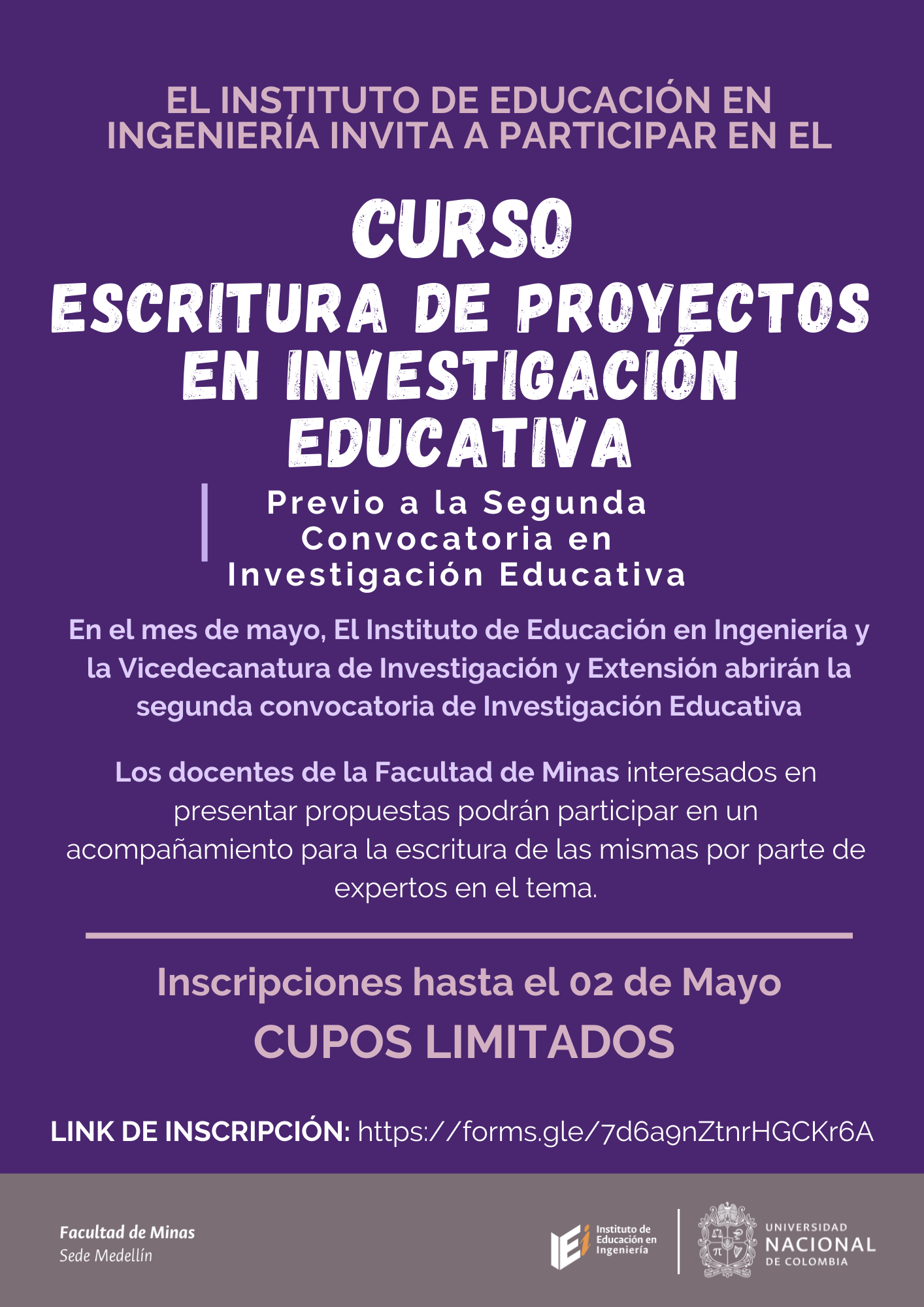 Convocatoria investigacion en docencia Flyer