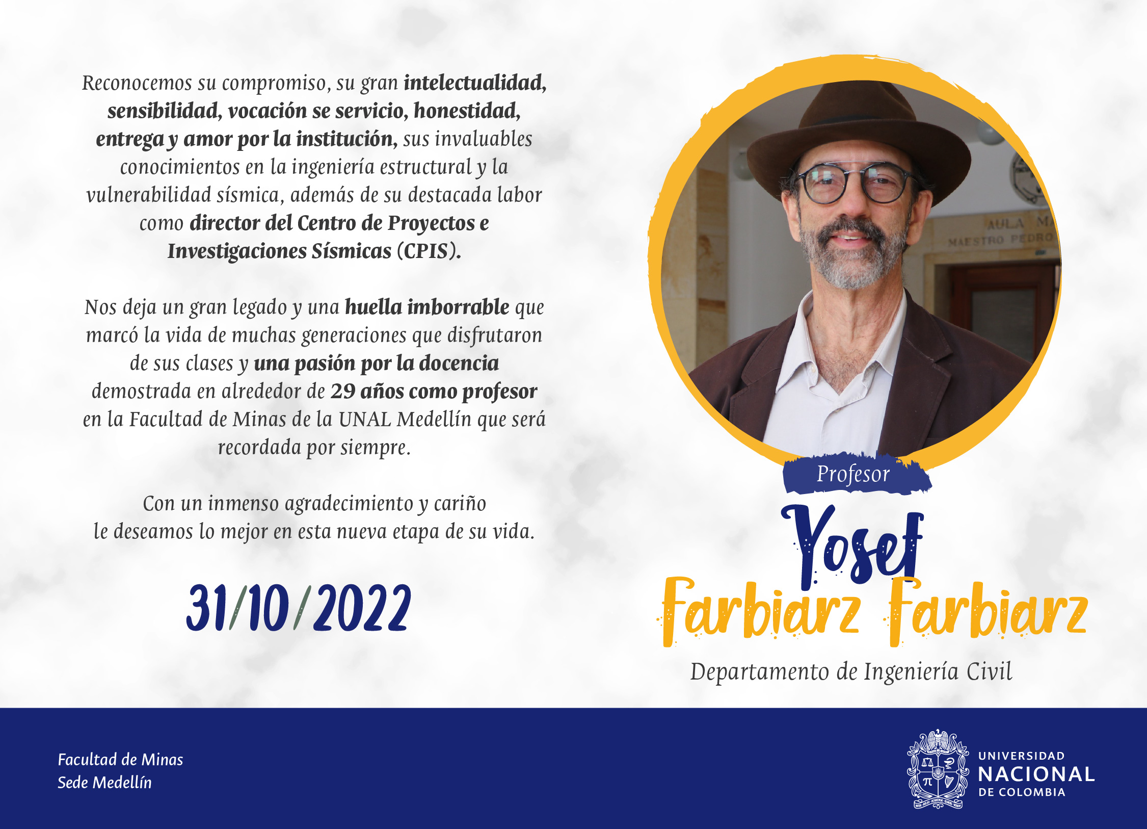 Homenaje Profesor Yosef